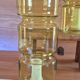 2 Fitz model lamps in yellow glass, Habitat edition.