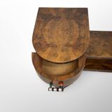 Italian art deco walnut console table, 1930s.