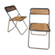 Chaises pliantes cannées