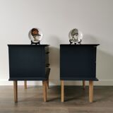 Vintage bedside table pair