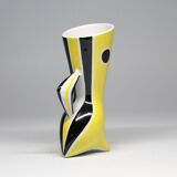 Vintage Vase • B&W “Wasp” Series • János Török • Zsolnay • 1950