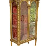 Louis XVI Style Gilded Wood Display Case