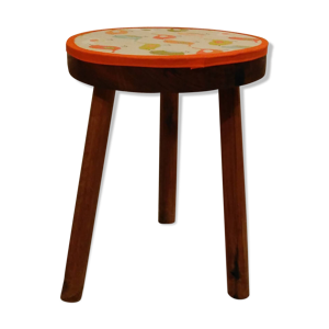 Tabouret trépied bois - massif