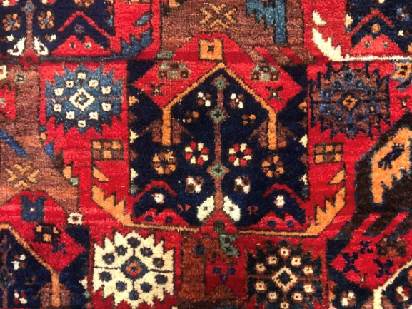 Persian tribal carpet afchar circa 1960 142x158cm