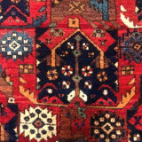 Tapis tribal persan afchar circa 1960 142x158cm