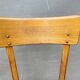 Trio chaises bistrot Baumann 1950 simili vert chiné