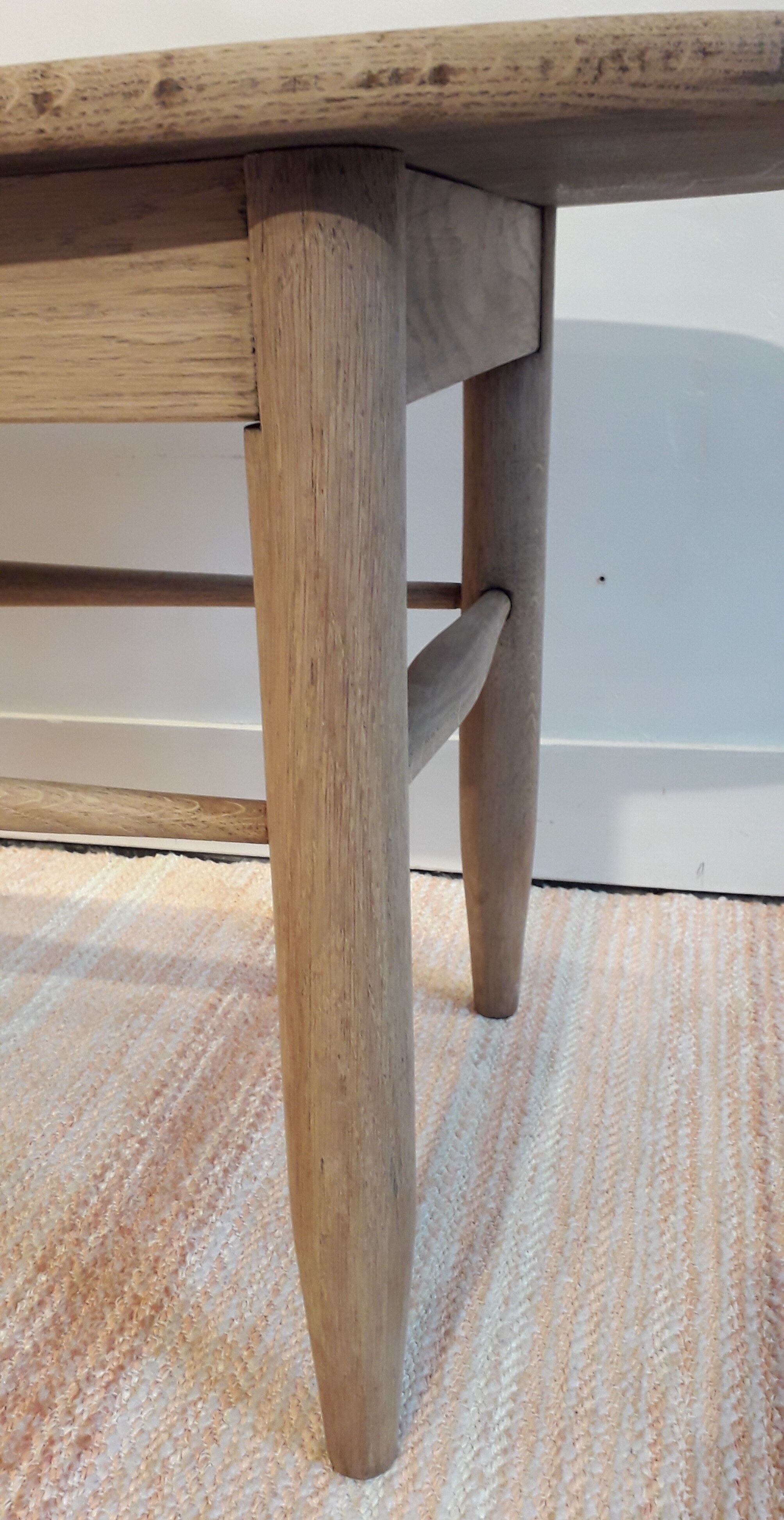 Solid oak coffee table