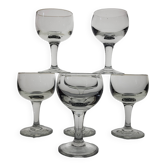 6 verres à vin bistrot