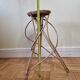 Porte plante en rotin vintage