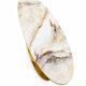 Contemporary Console Table Brass and Marble Gold