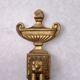 Pair french vintage empire style bronze double wall lights