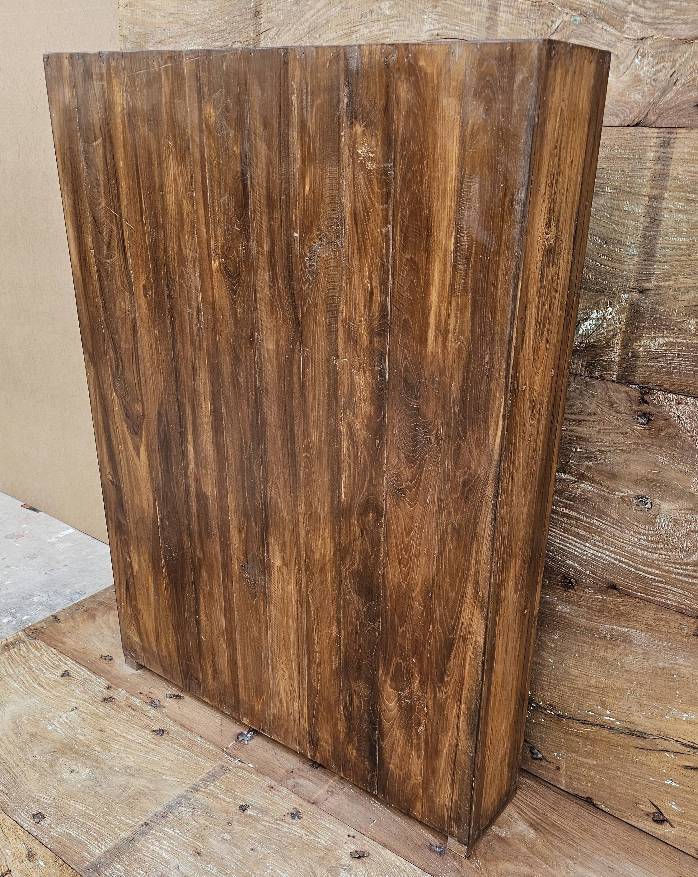 Old Burmese teak display case