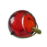 Vintage Ashtray • Frosted Crystal • Copper • Marita Voigt • Harzkristall • Space Age • 1970