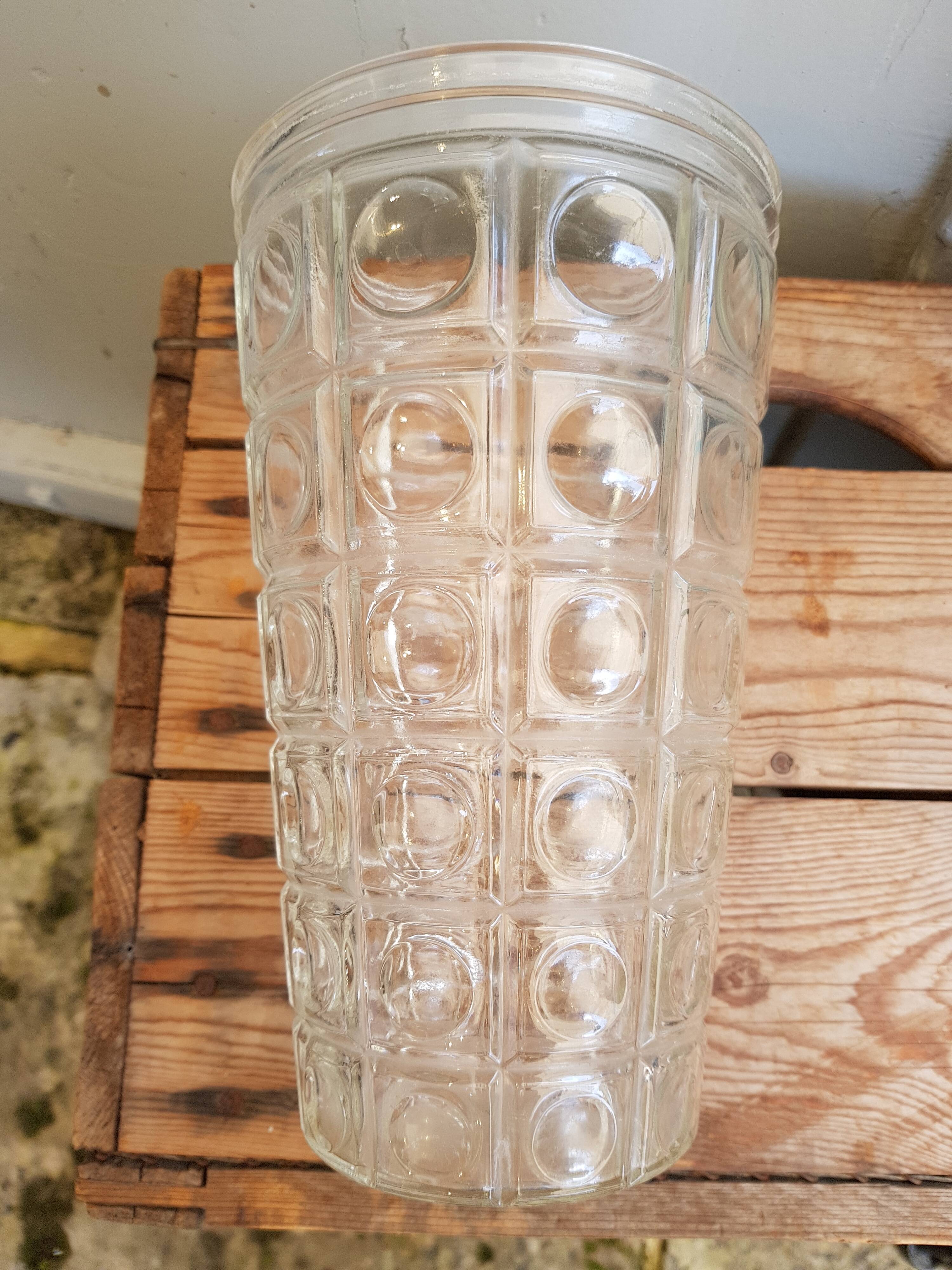 50's glass vase