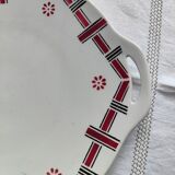 Gien opaque porcelain cake dish