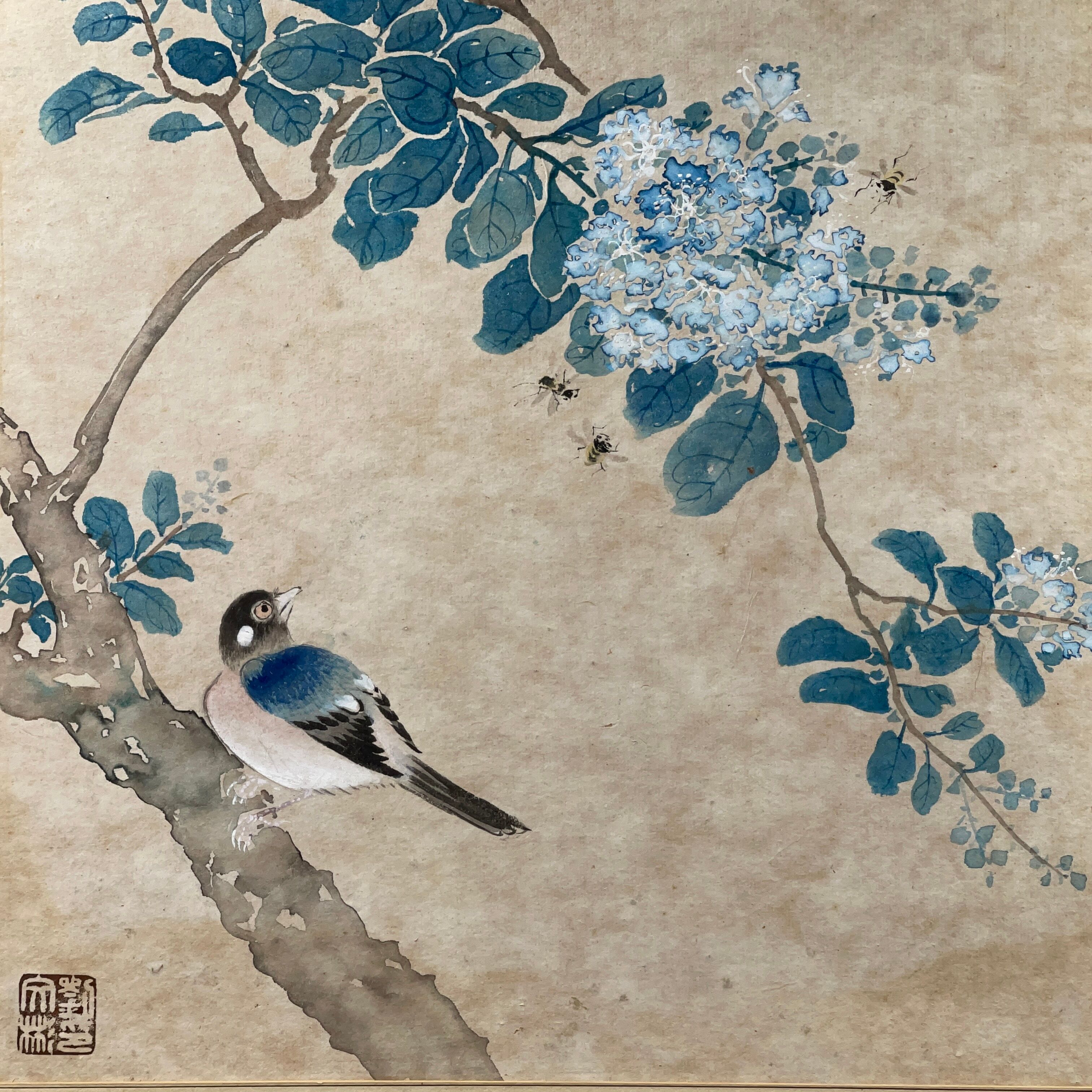 Print China Quing period framed