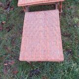 Rattan lounger