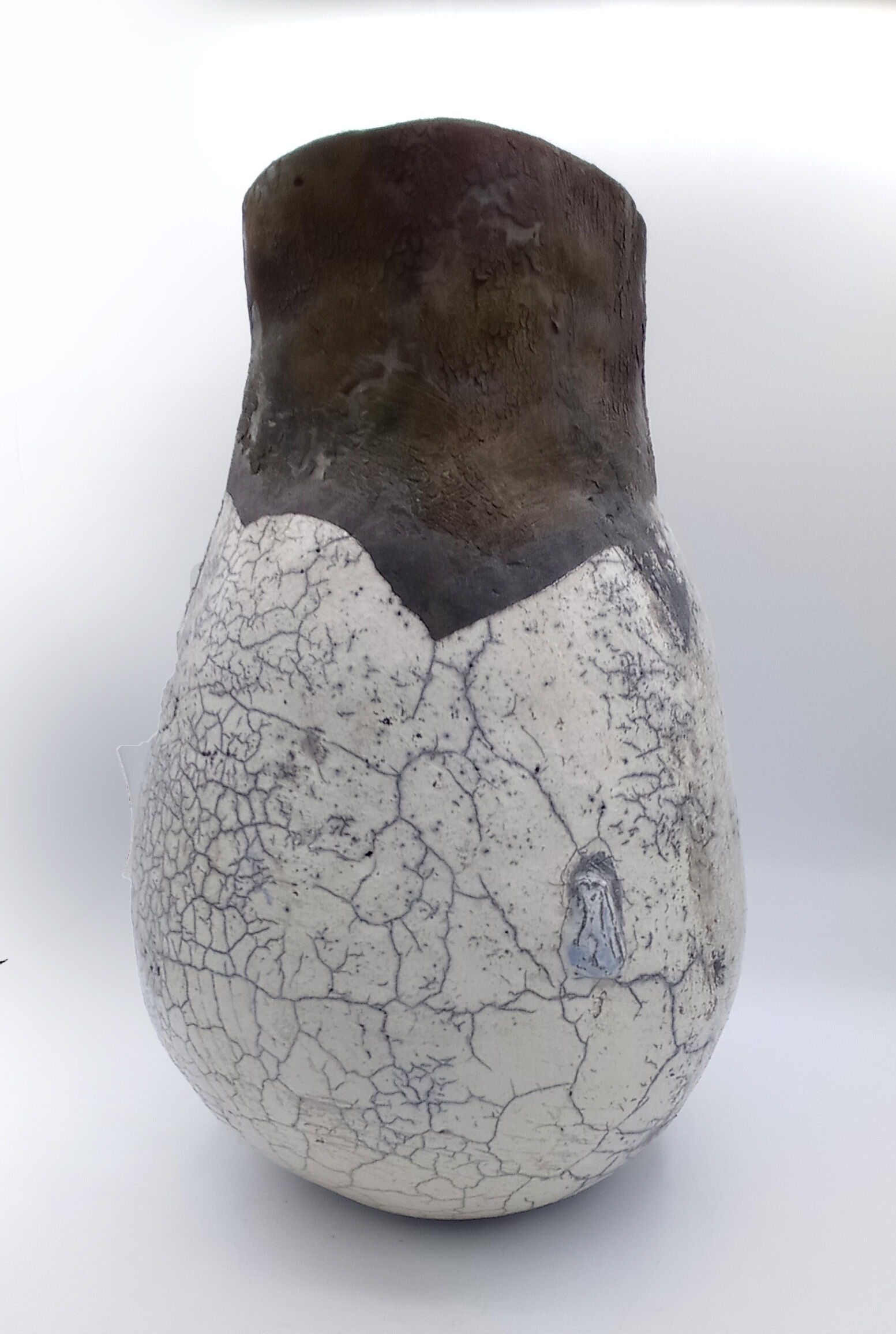 Vase in raku h 20cm