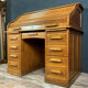 American center office blond oak box period 1900