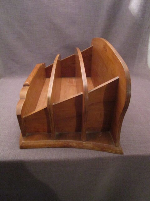 Large old wooden letter holder