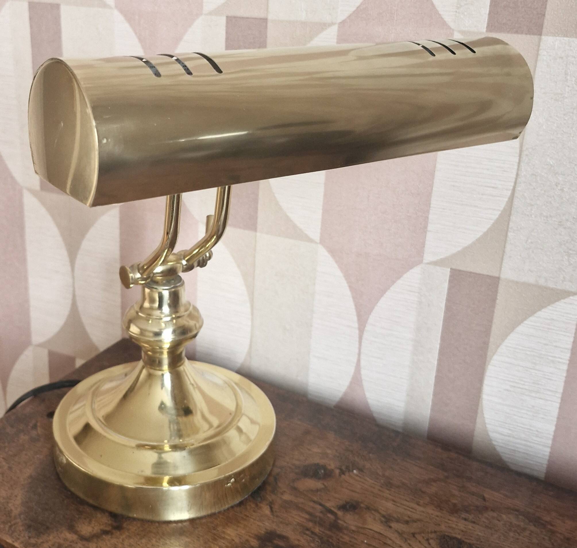 Brass notary or banker's lamp