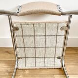 Pair of 70s chrome chairs