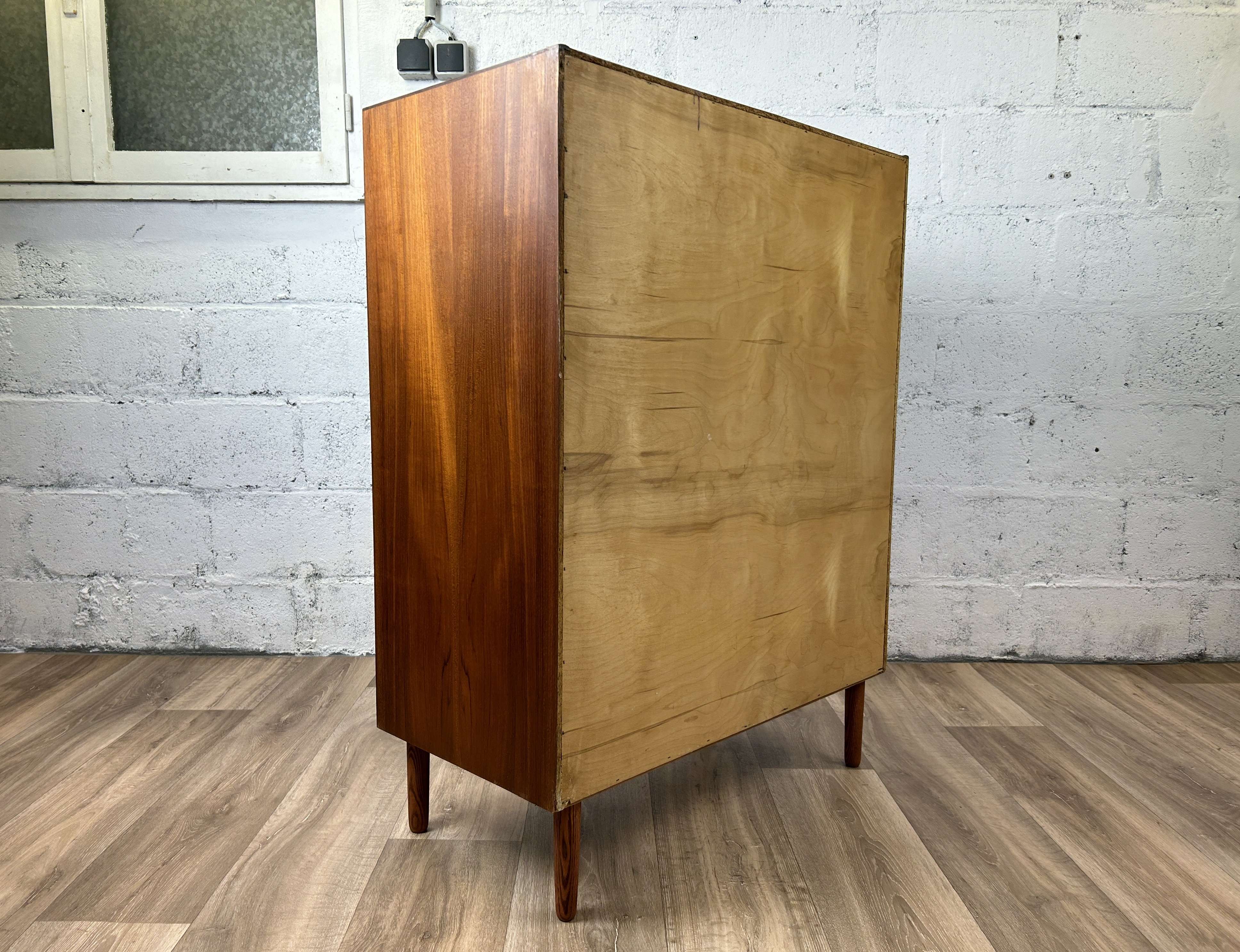 Scandinavian chest of drawers 6 drawers vintage teak, 60s