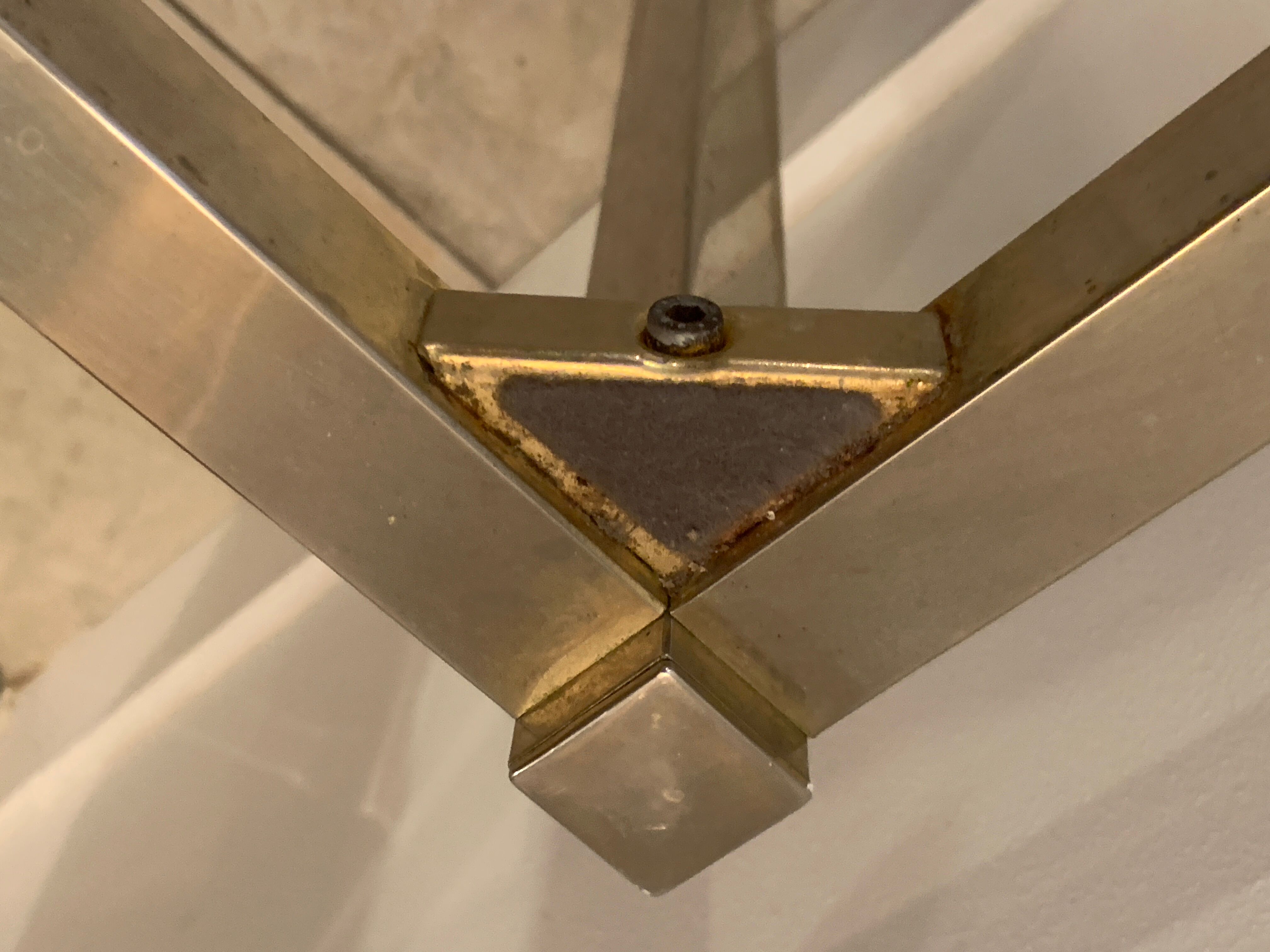 Brass nesting coffee tables