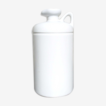 Vase bouteille en céramique blanche