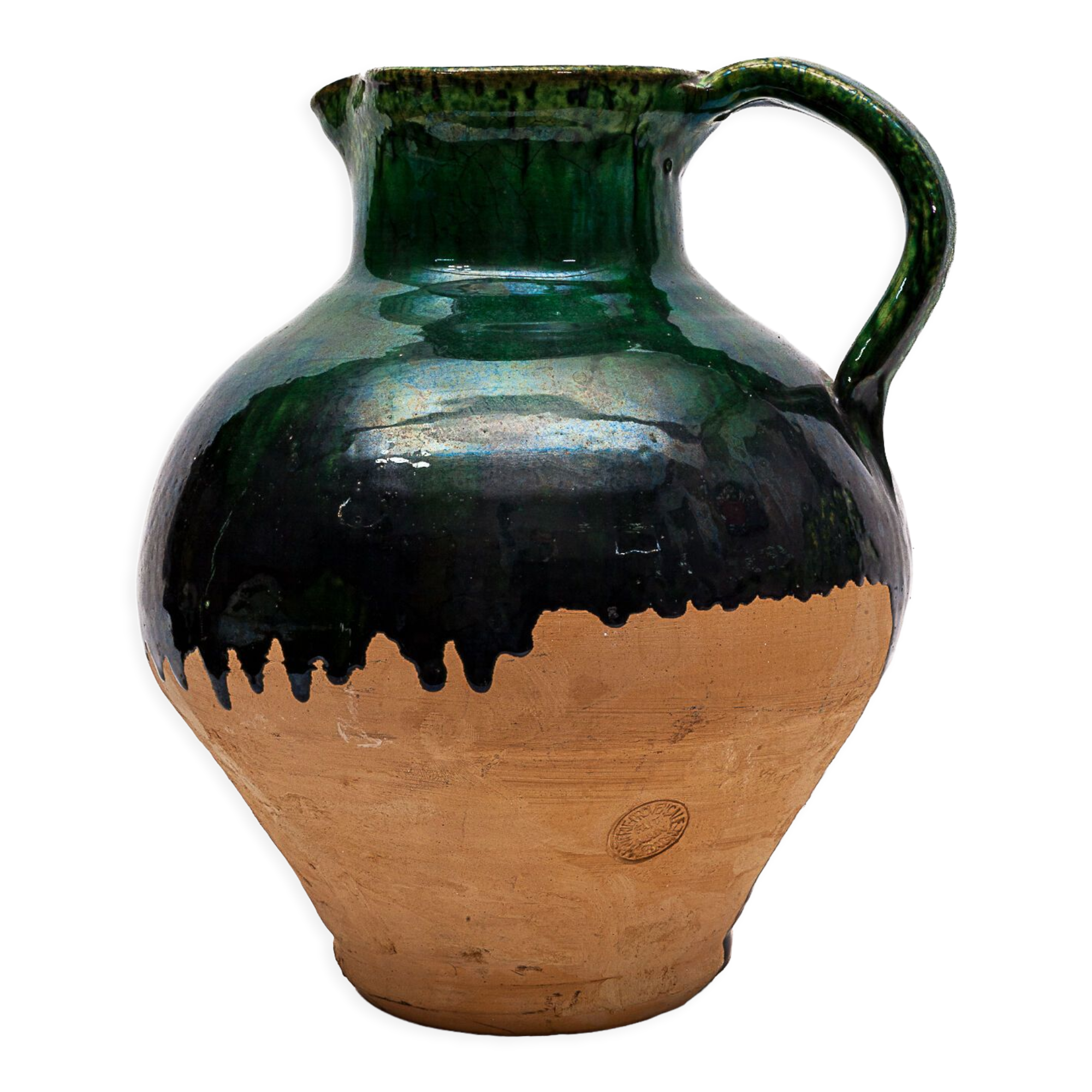 Vintage terracotta jug, 1960