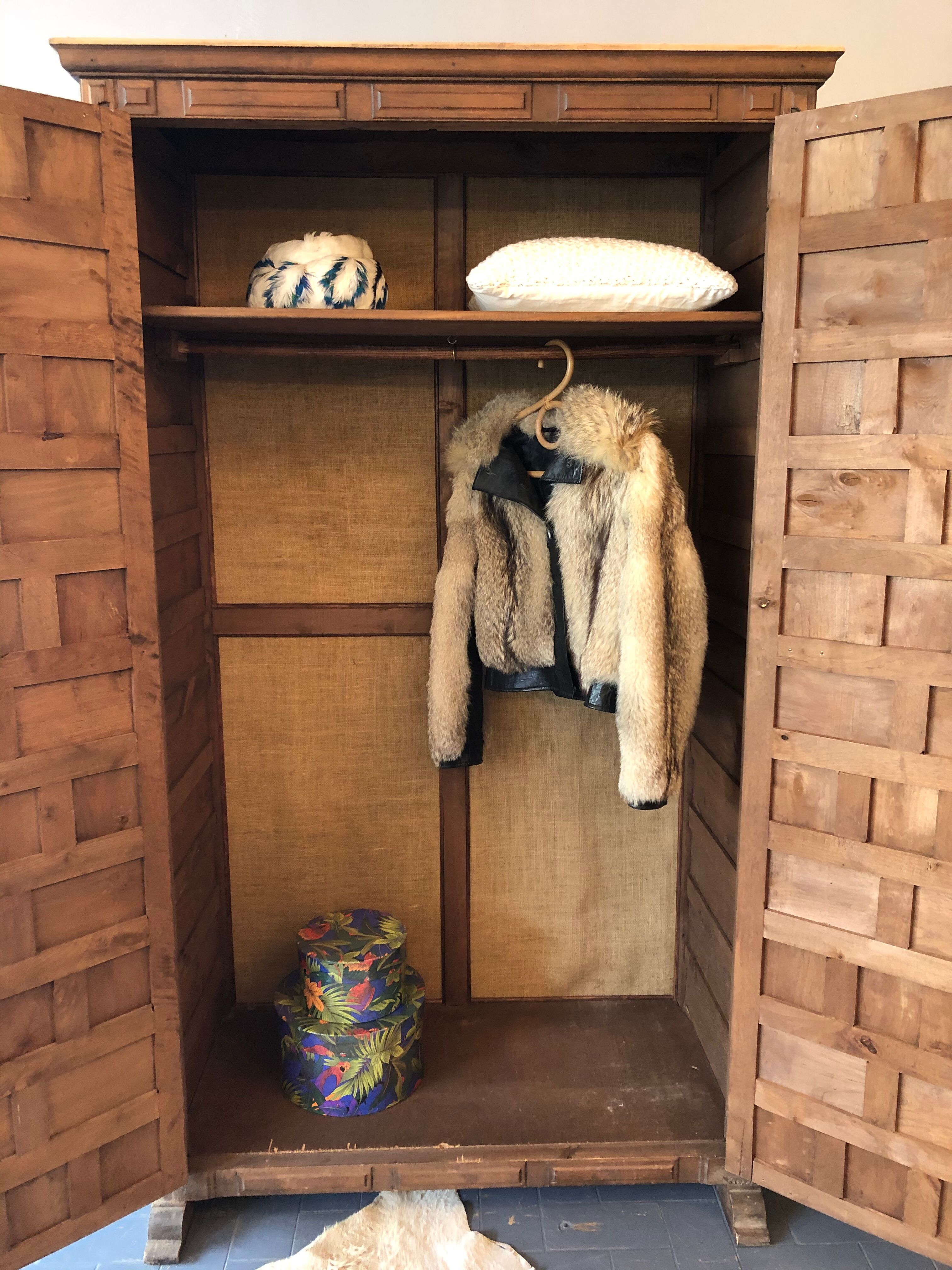 Ancient walnut cabinet