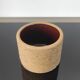 Cup, pot in raw pyrite stoneware and glaze