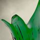 Large green blown glass bowl – art glass centrepiece – 1960s/70s