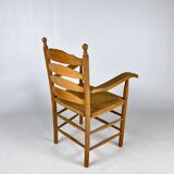 Mid Century Dutch Oak Kitchen Chair, 1960s
