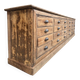 Large workshop furniture transformed into a TV unit.