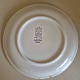 Set of 70's flower decorated plates