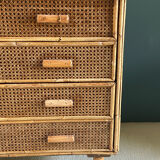 Rattan chest of drawers