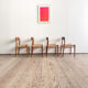 Ensemble de 4 chaises de salle à manger modèle 75 en teck, Niels O. Møller