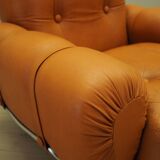 Set of orange armchairs, Space Age design, 1960s, production: Italy