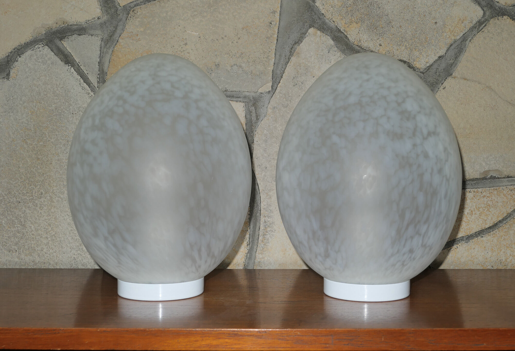Pair of lamps "egg" - Egg lamps 70s-80s design Ben Swildens