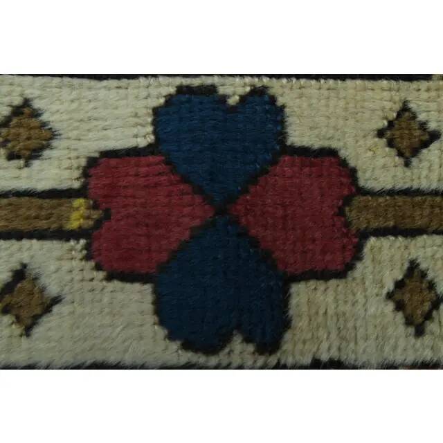 1970s Vintage Turkish Oushak Handmade Wool Cotton Beige Area Rug 160x265
