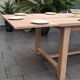 Farmhouse table with extension