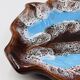 Plat Feuille bleu Vallauris