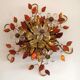 Ceiling lamp or wall lamp Maison Banci gilded metal and Murano glass