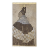 Painted canvas depicting an elegant, contemporary work