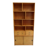 Mid century wall unit with open bookcase
