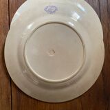 Two plates serve lavender-colored iron earth.