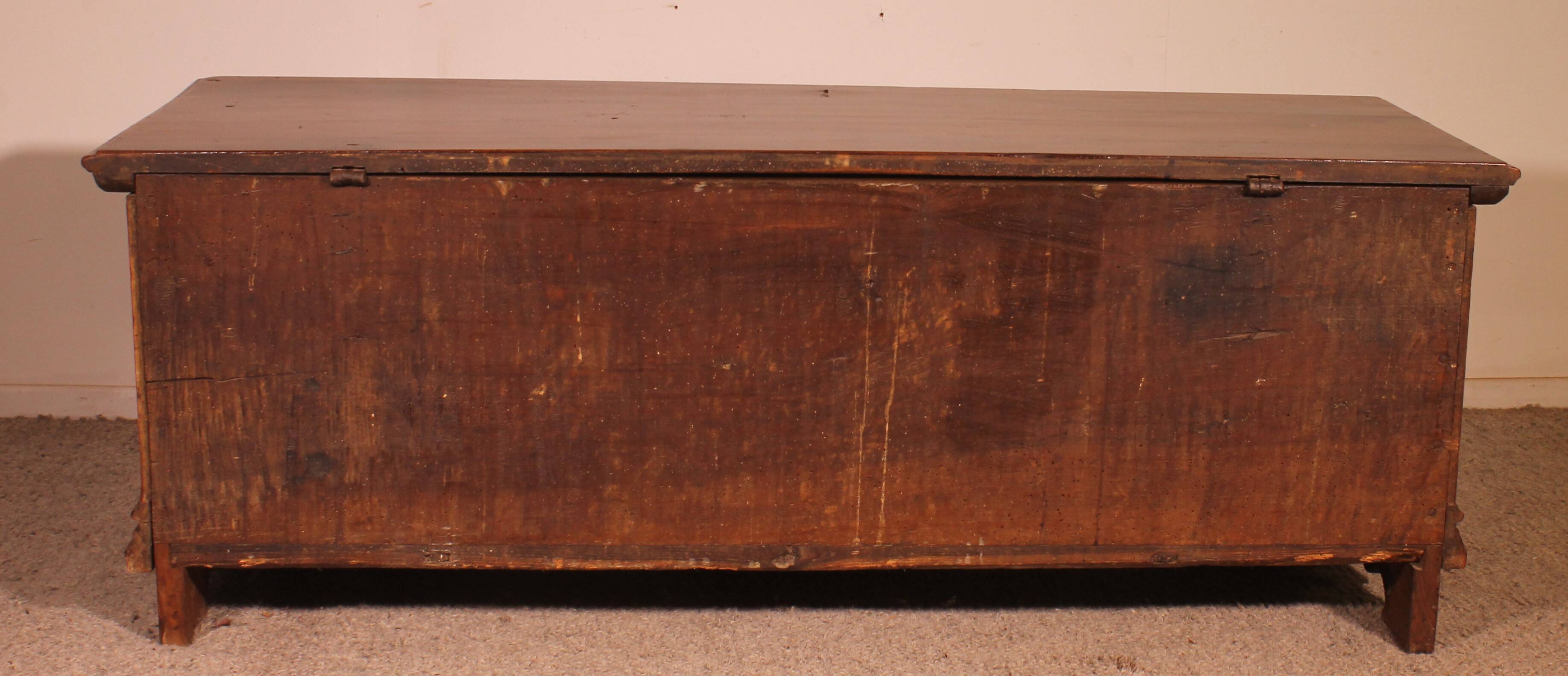 Italian Renaissance Walnut Chest - 16th Century