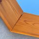 Octagonal pine mirror in 1980s Scandinavian design.