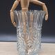 Transparent chiseled vase
